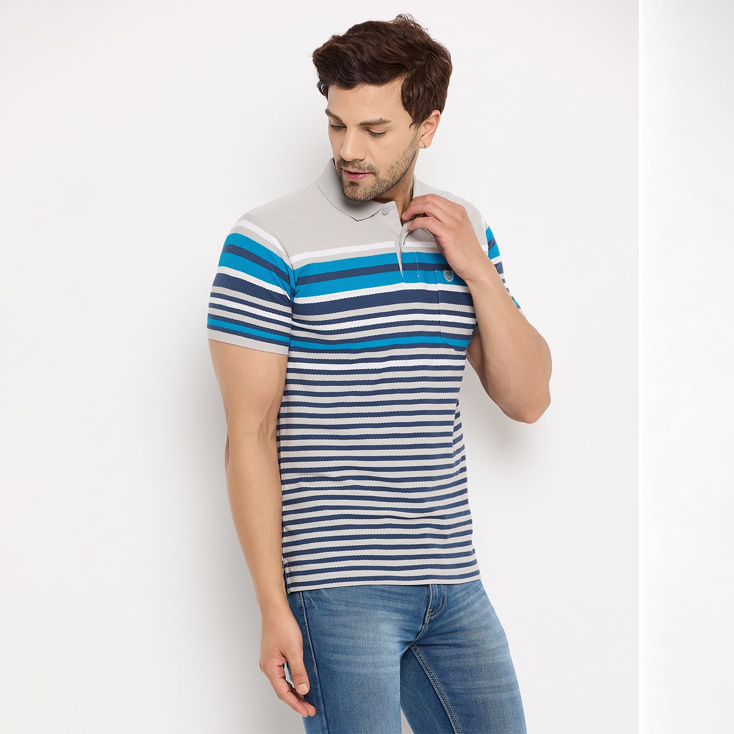Duke Stardust Men Half Sleeve Cotton T-shirt (LF7216)