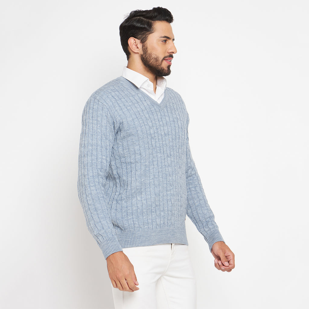 Duke Stardust Men Full Sleeve V Neck Sweater (SDS2046)