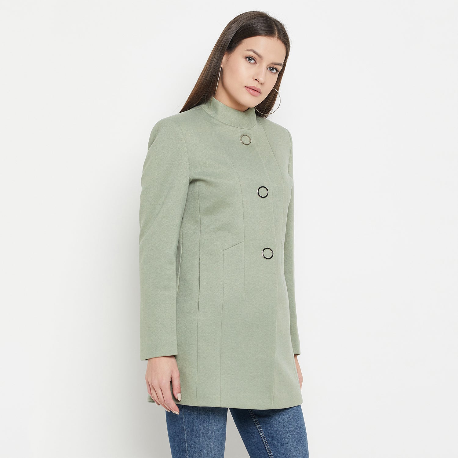 Duke Urban Women Full Sleeve Long Coat (SDZ4107)