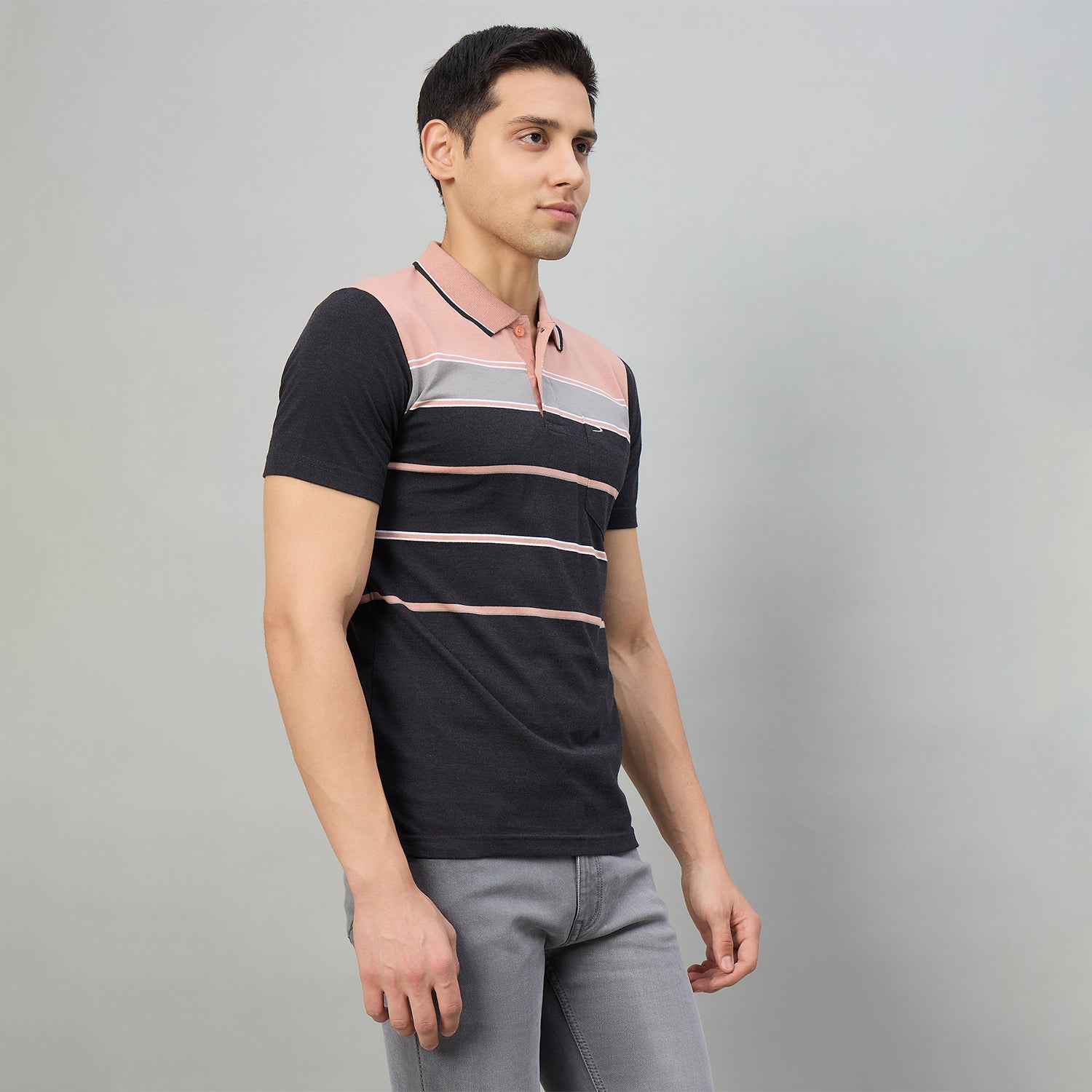 Duke Men Half Sleeve Cotton Regualr Fit Casual T-shirt (MLF1179)