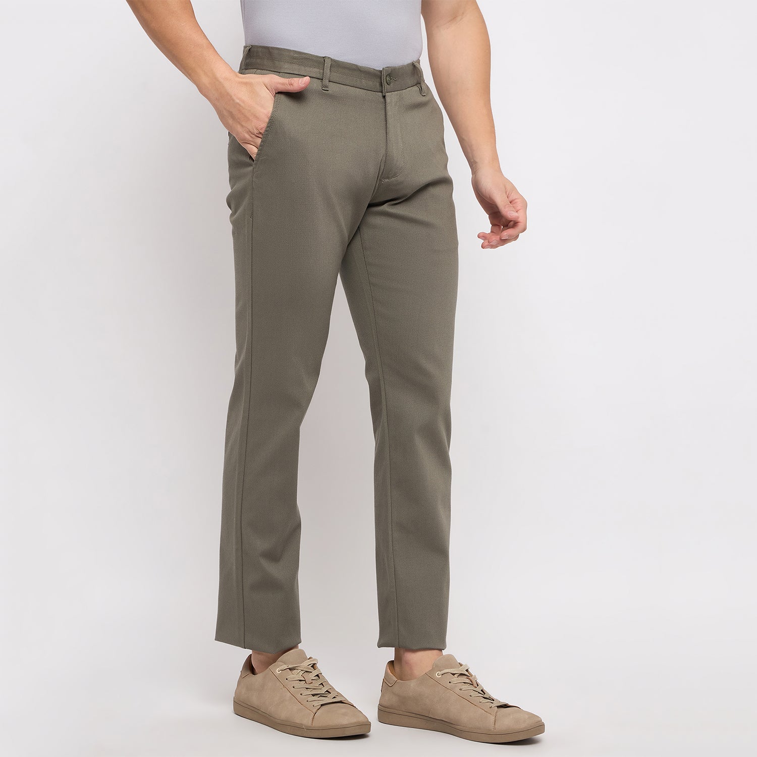 Duke Urban Men Flatfront Narrowfit Chinos Trousers (SDT4596)