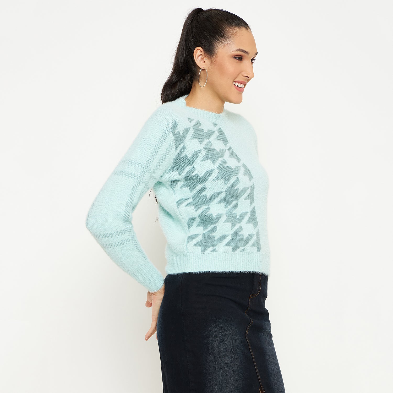 Duke Urban Women Full Sleeve Crop Pullover (SDS1236)