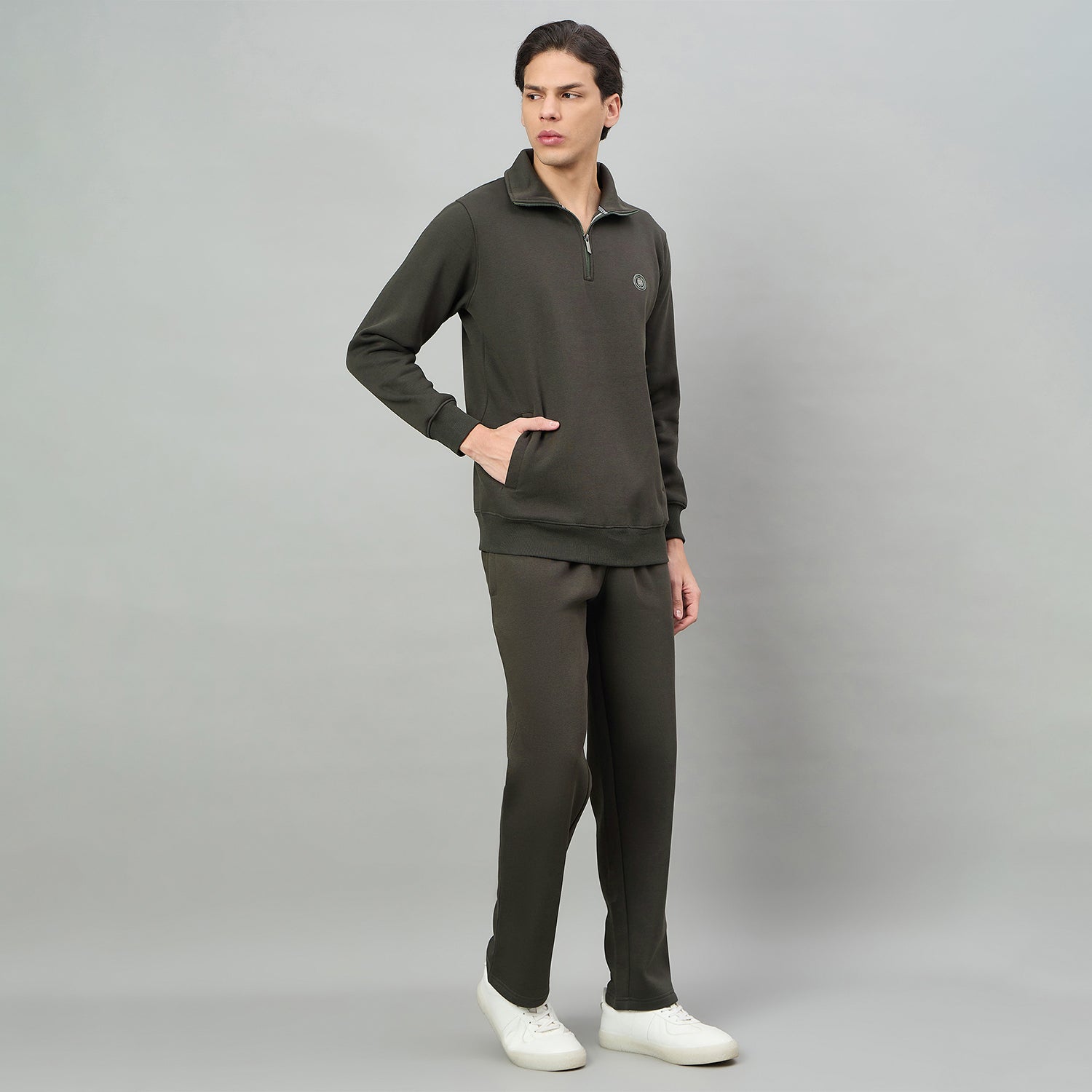 Duke Urban Men Half Zip Full Sleeve Regular Tracksuit (LF6053)