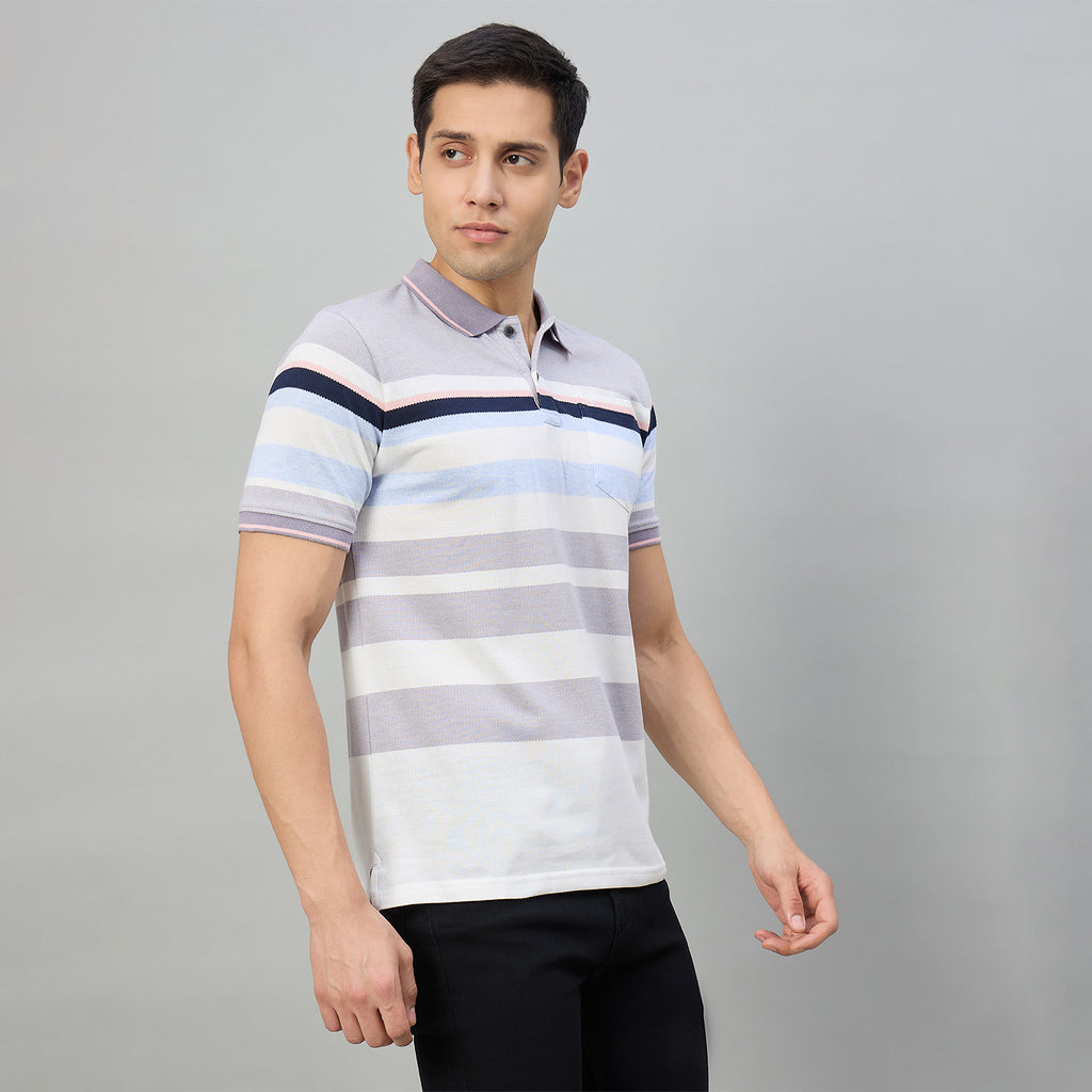 Duke Men Half Sleeve Cotton Regualr Fit Casual T-shirt (LF7959)