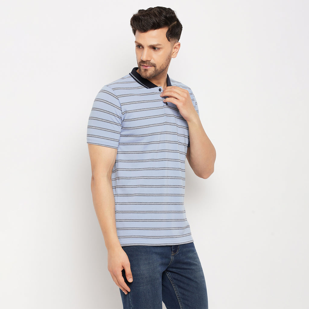 Duke Stardust Men Half Sleeve Polo Neck Cotton T-shirt (1112)