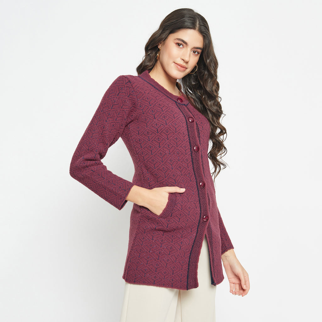 Duke Urban Women Self Design Long Cardigan (SDS1221)