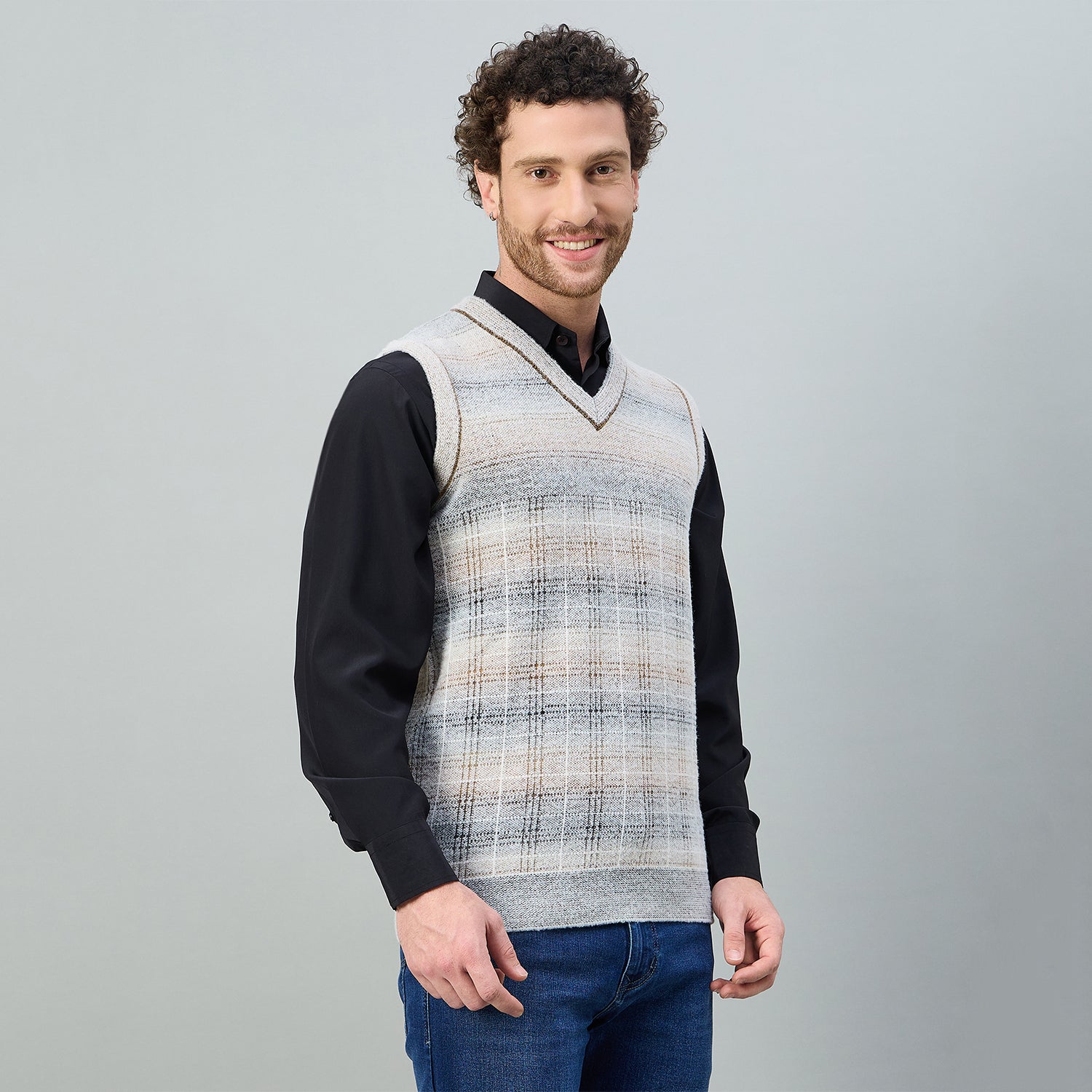 Duke Urban Men V Neck Sleeveless Regular Sweater (SDS2255)