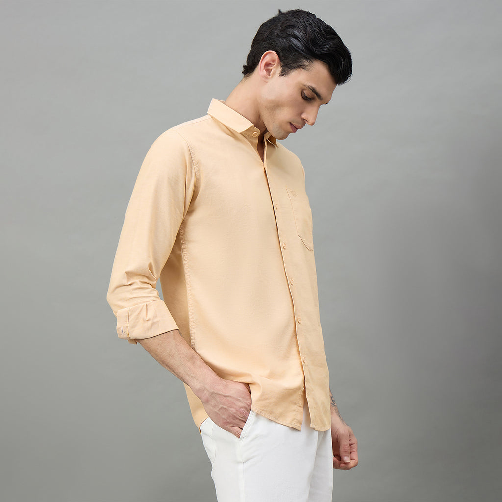 Duke Urban Men Solid Full Sleeve Spread Collar Slim Shirt (SDO8PLOE)