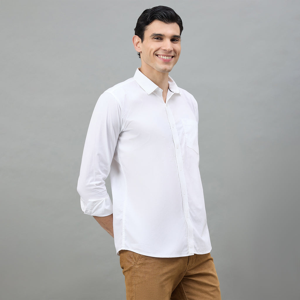 Duke Urban Men Solid Pure Cotton Slim Fit Casual Full Sleeve Shirt (SDO8PLP)