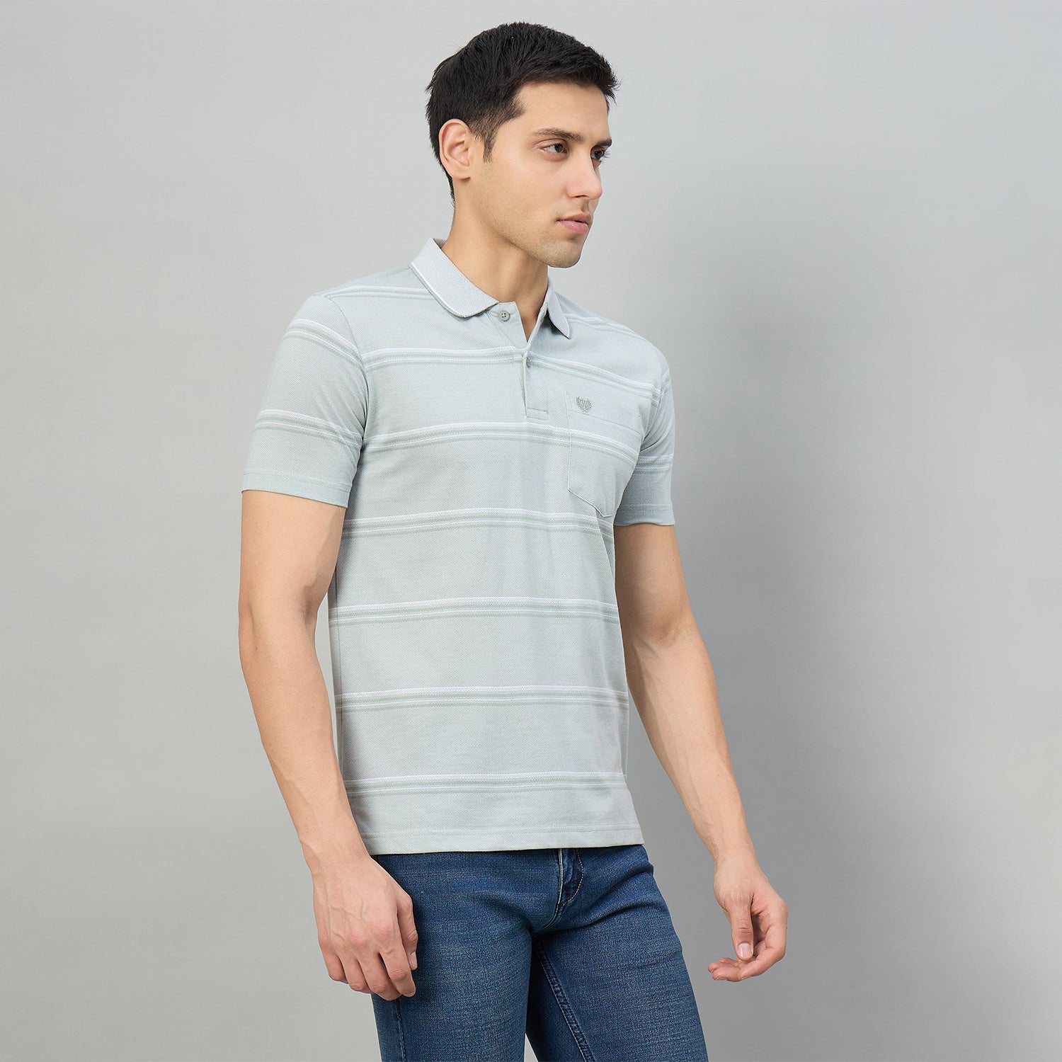 Duke Men Half Sleeve Cotton Regular Fit Casual T-shirt (LF7985)