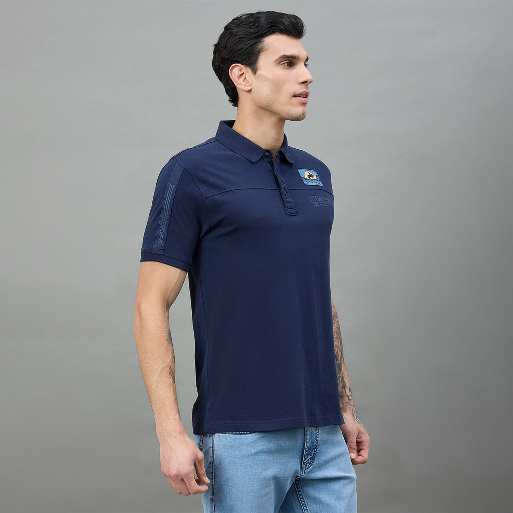 Duke Urban Men Half Sleeve Printed Slim fit Polo T-Shirt (LF7679)