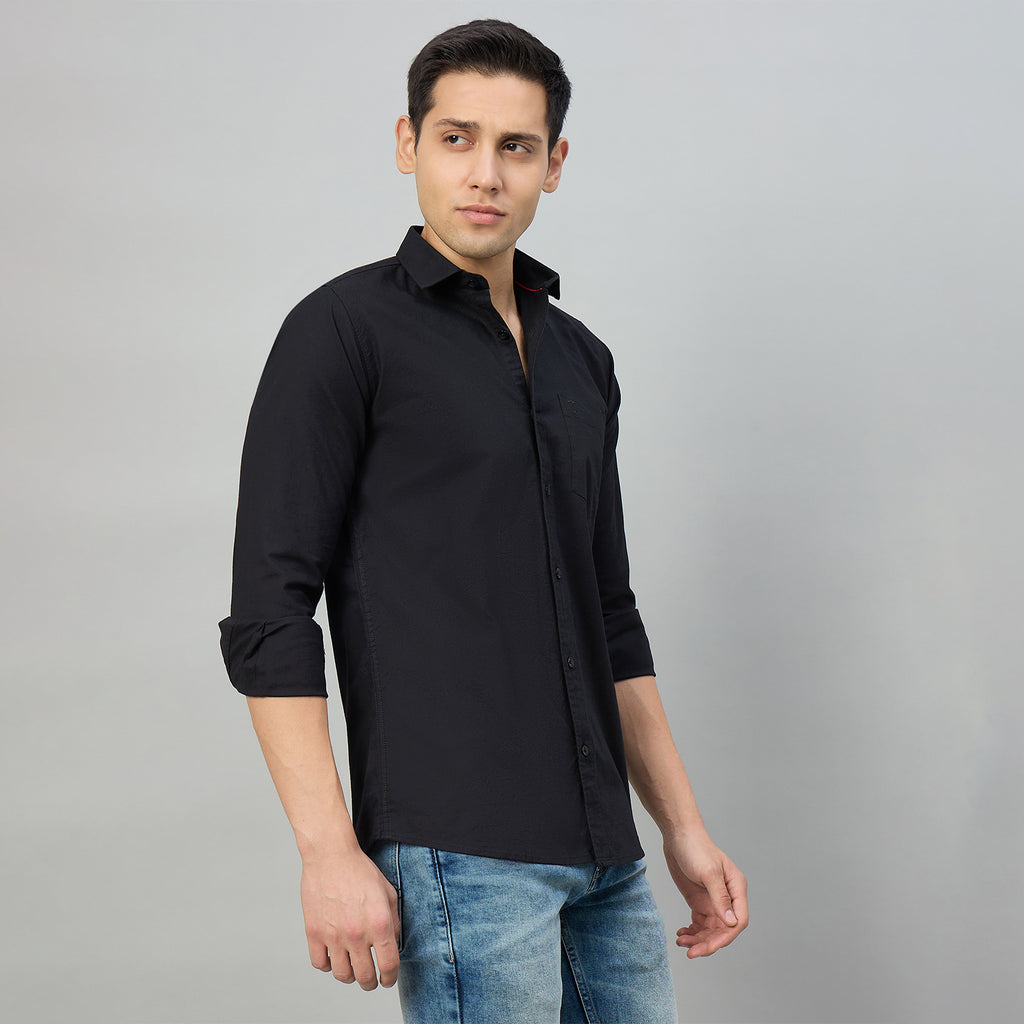 Duke Men Slim Fit Full Sleeve Short Style Cotton Shirt (SDO8PLOF)
