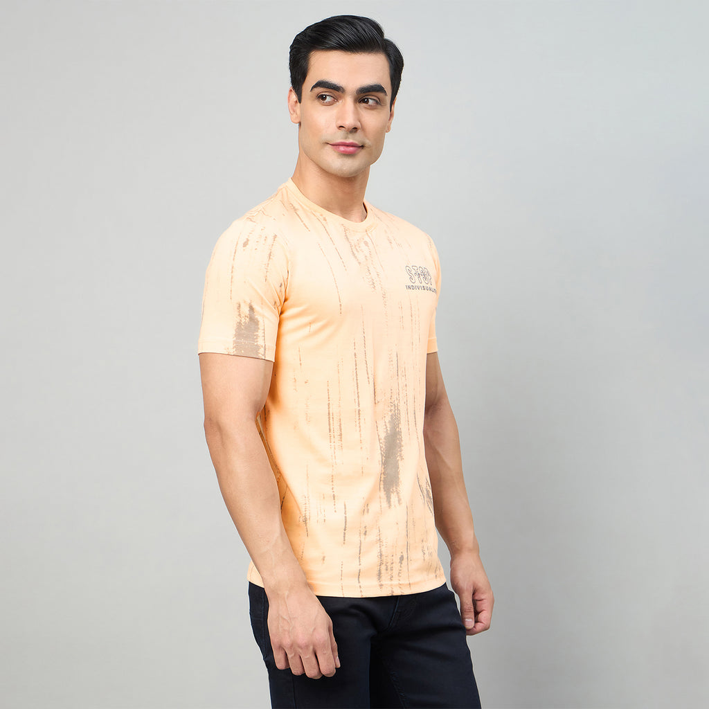 Duke Men Half Sleeve Cotton Smart Fit Casual T-shirt (LF7874)