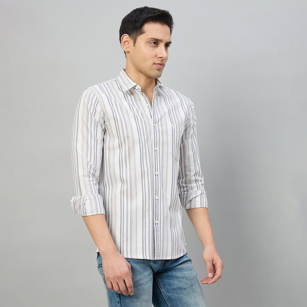 Duke Men Slim Fit Full Sleeve Oxford Cotton Shirt (SDO6STC)