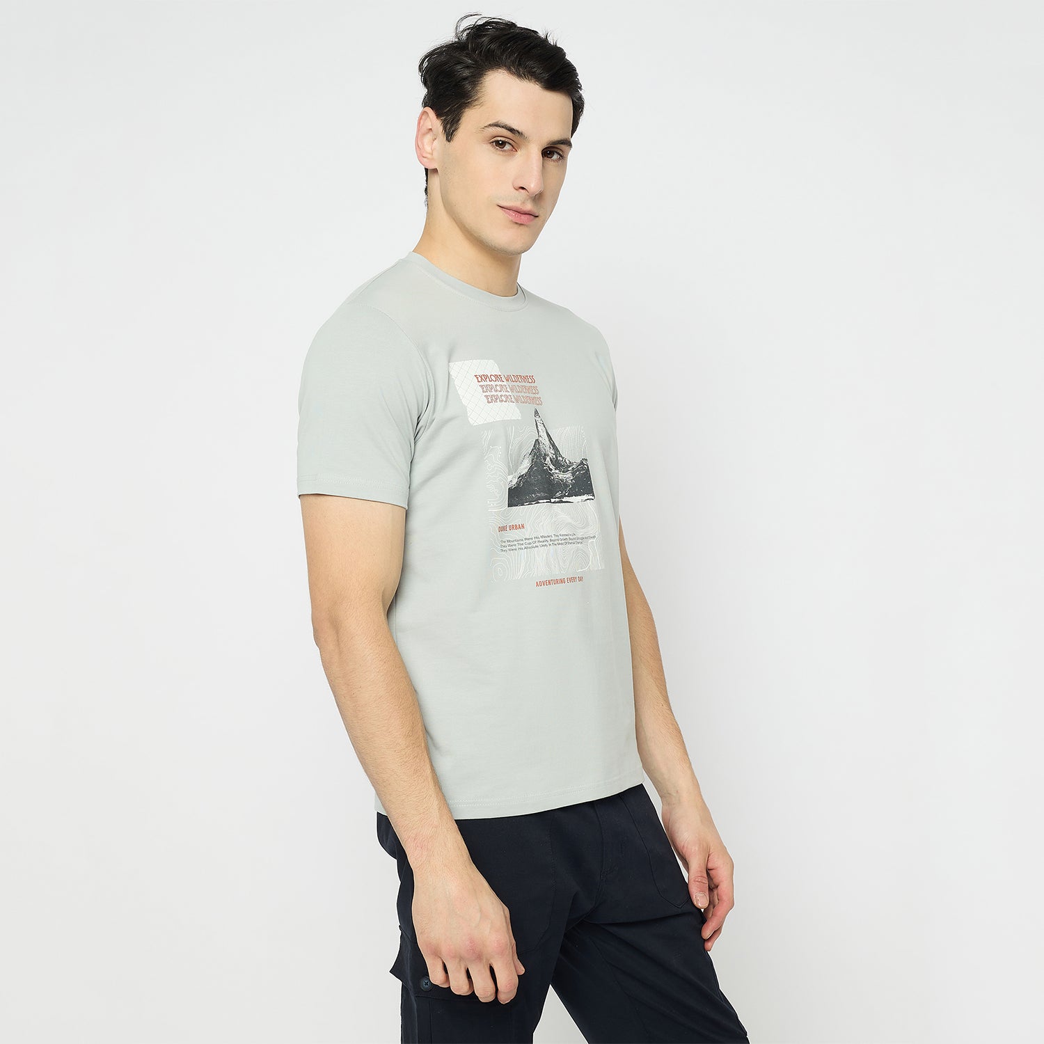 Duke Urban Men Half Sleeve Cotton Tshirt (LF7438)