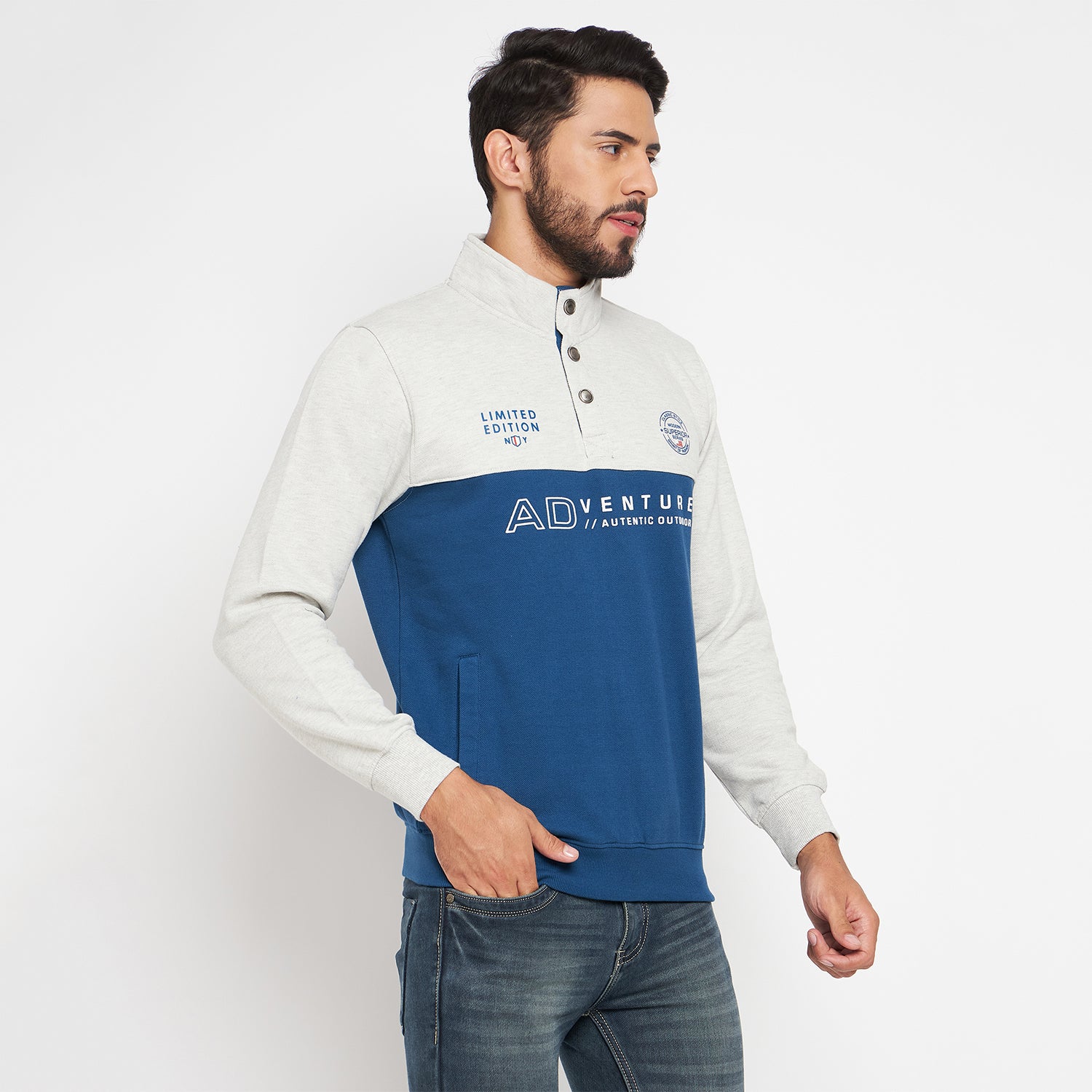 Duke Urban Men High Neck Sweatshirt (LF6131)