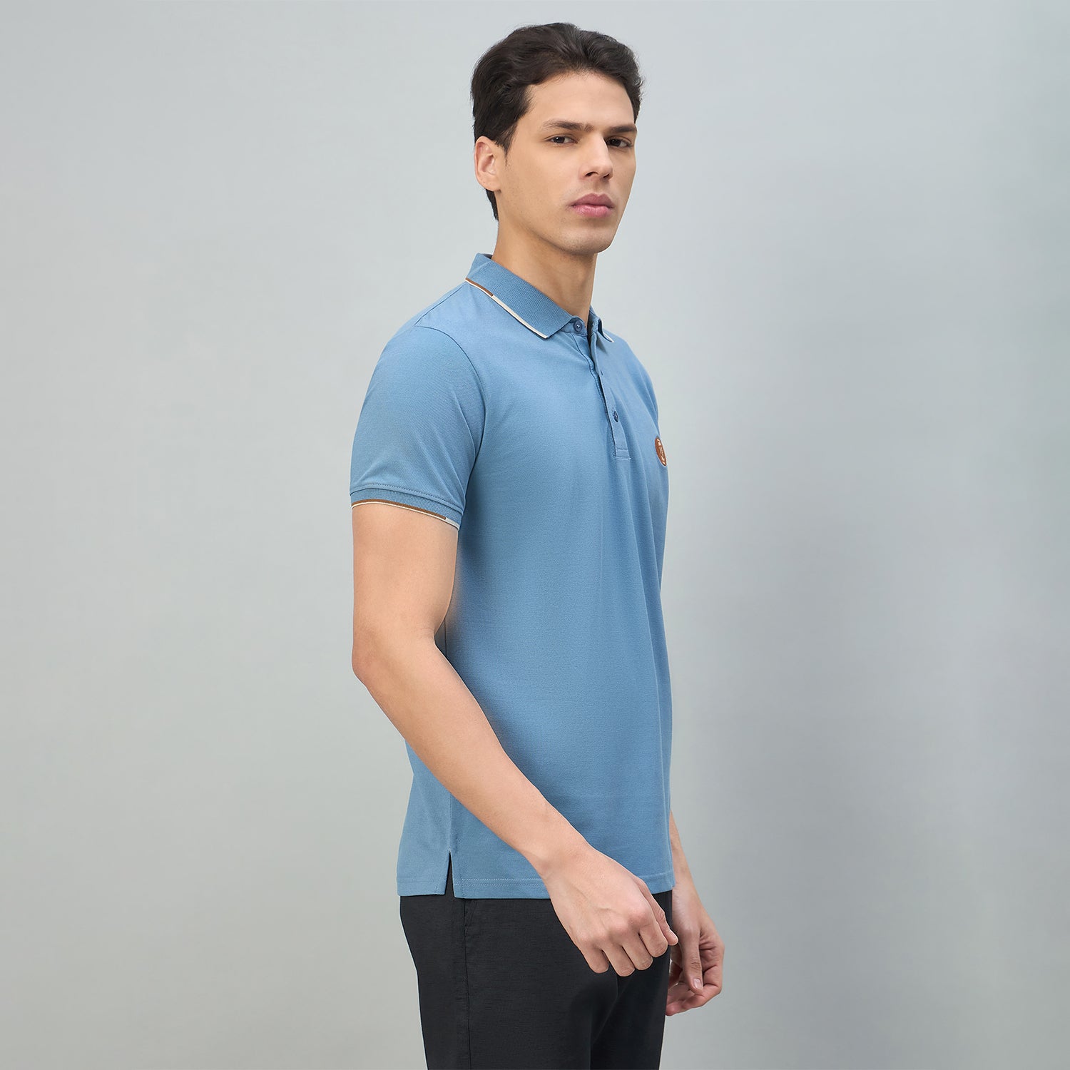 Duke Urban Men Solid Half Sleeve Slim fit Polo Tshirt (LF7554)