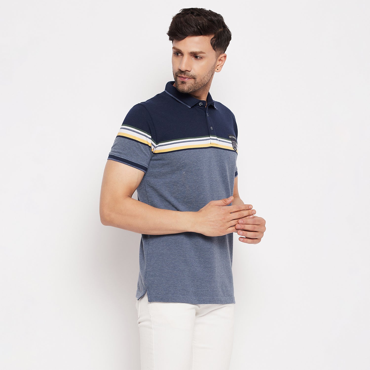 Duke Stardust Men Polo Neck Half Sleeve Cotton T-shirt (LF7020)