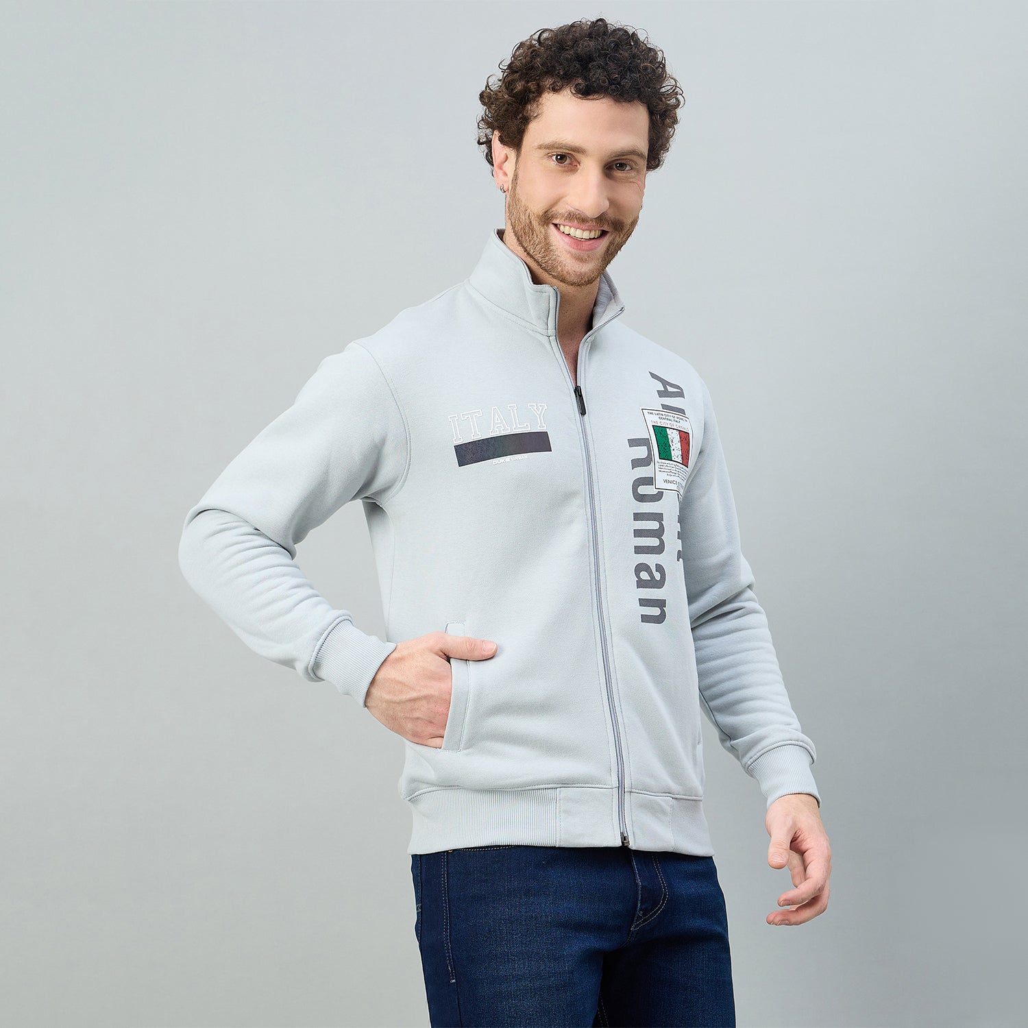 Duke Urban Men Full Sleeve Zipper Sweatshirt (LF6377)