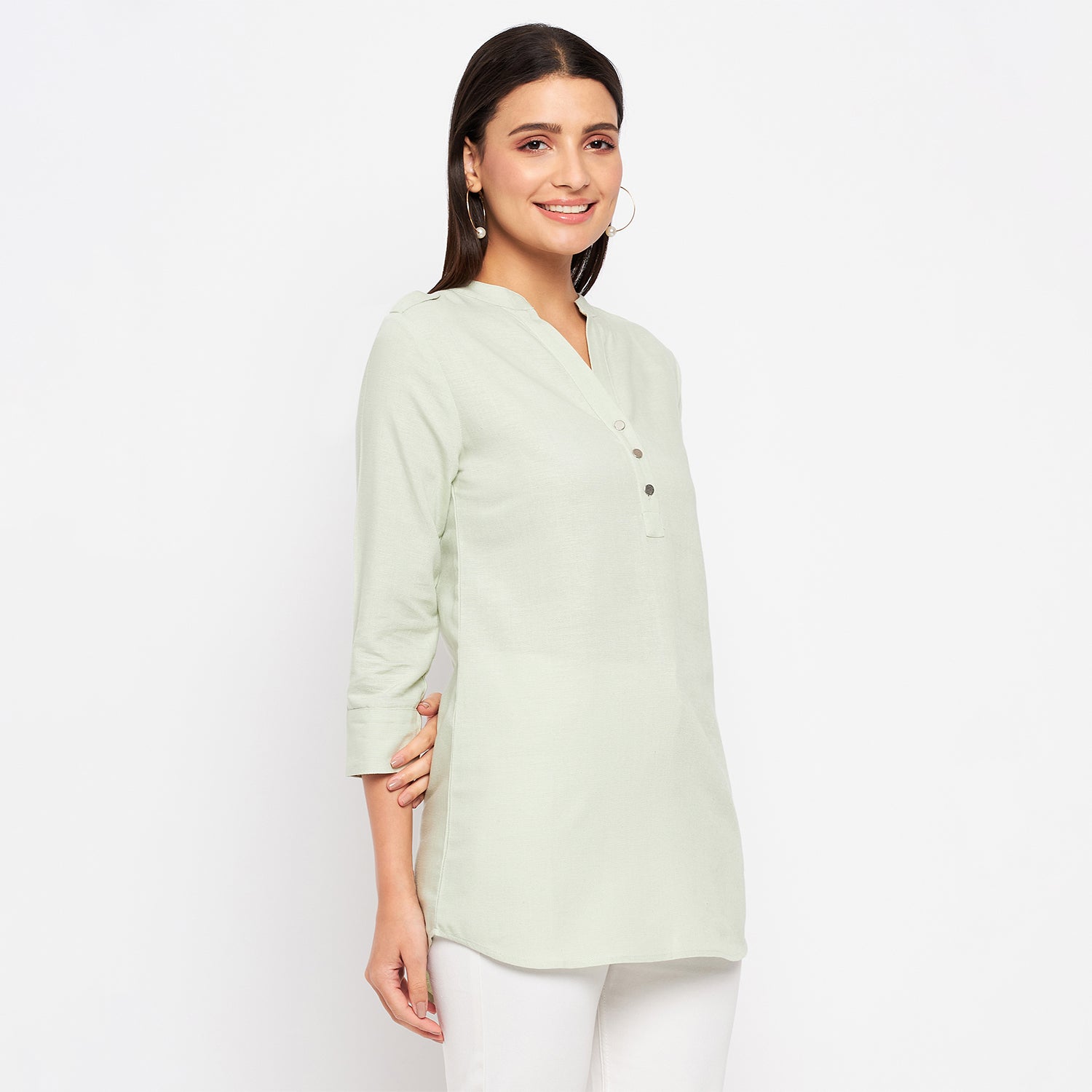 Duke Urban Women 3/4 Sleeve Solid Tunic (SDX4110)