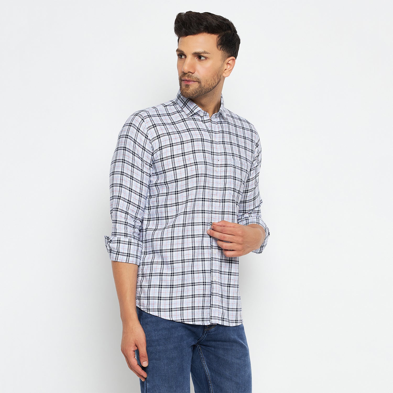 Duke Urban Men Full Sleeve Cotton Shirts (SDO8CKLB)