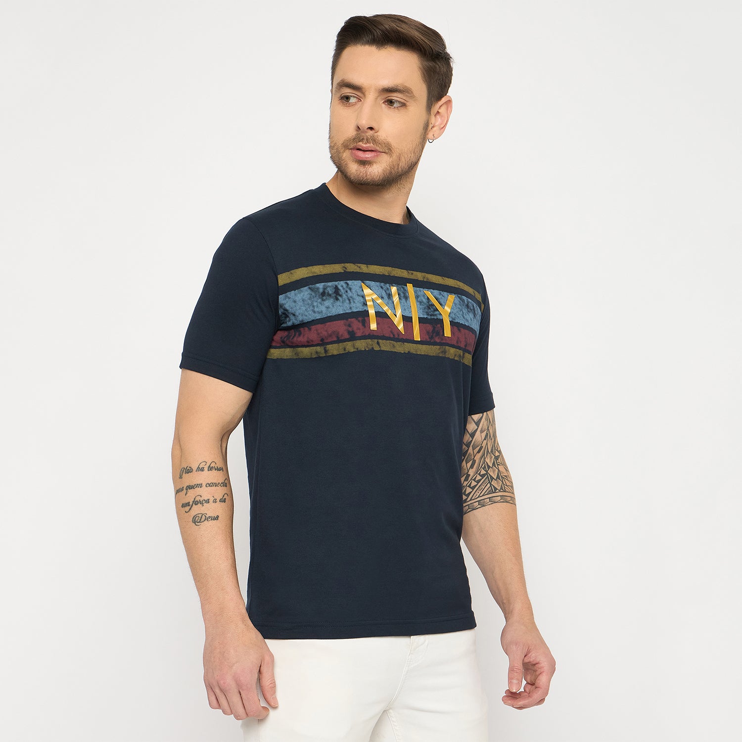 Duke Urban Men Half Sleeve Cotton Tshirt (LF7447)