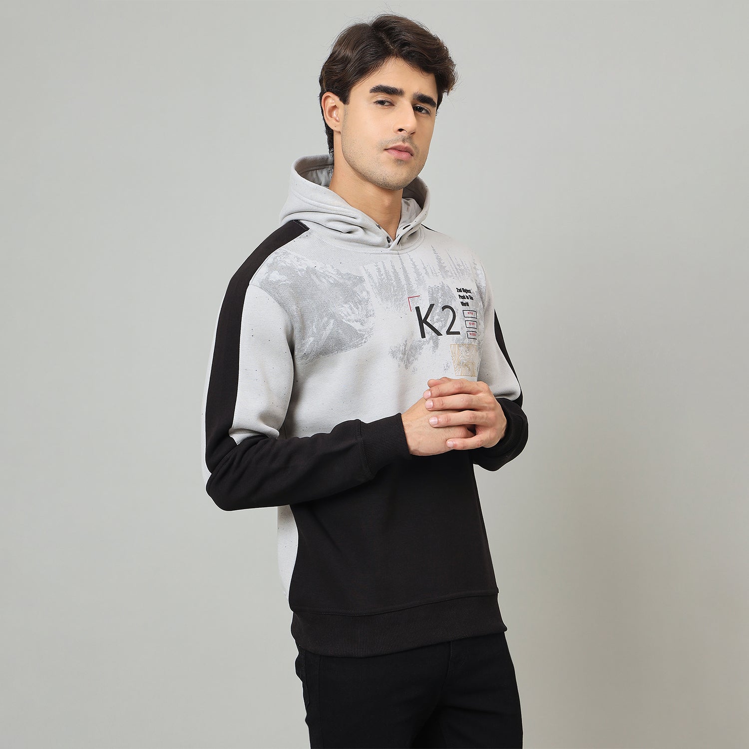 Duke Urban Men Hooded Regular Sweatshirt (LF6354)