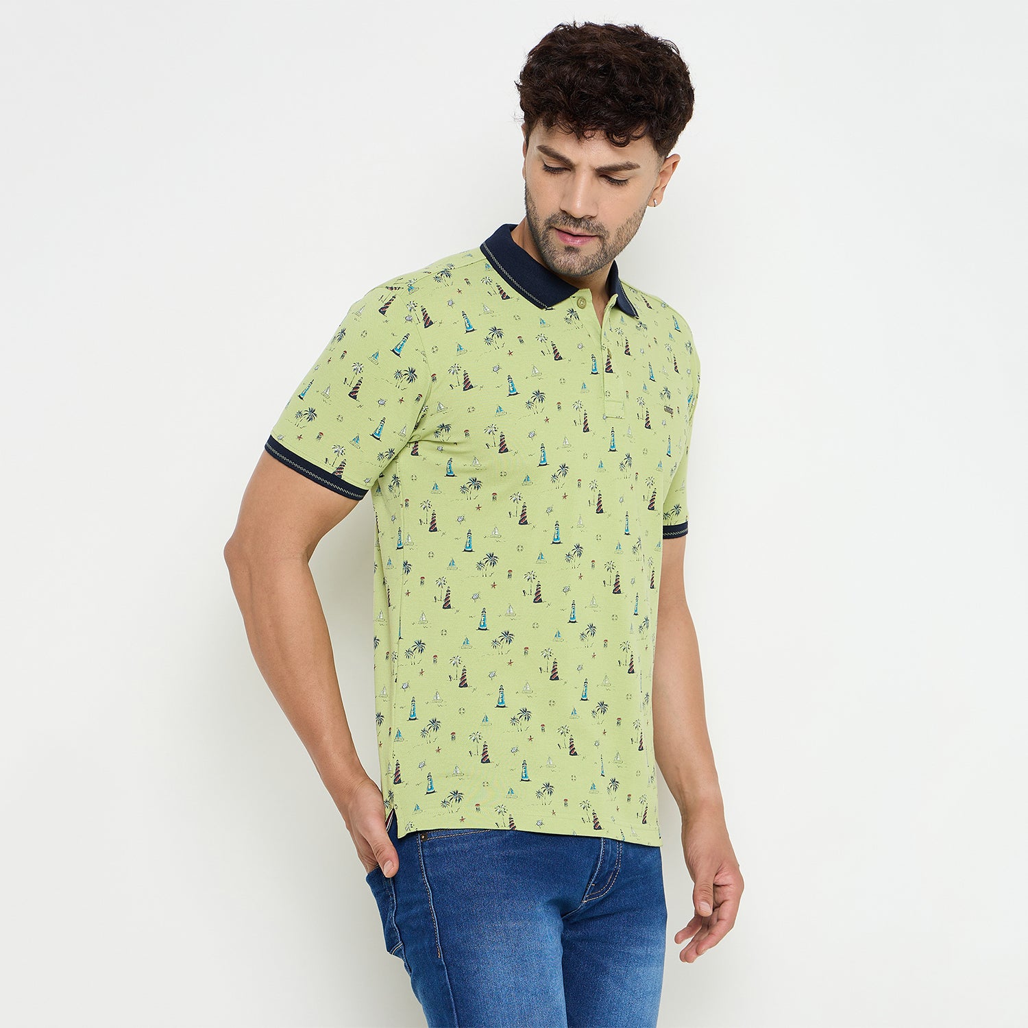 Duke Urban Men Half Sleeve Cotton Tshirt (LF7168)