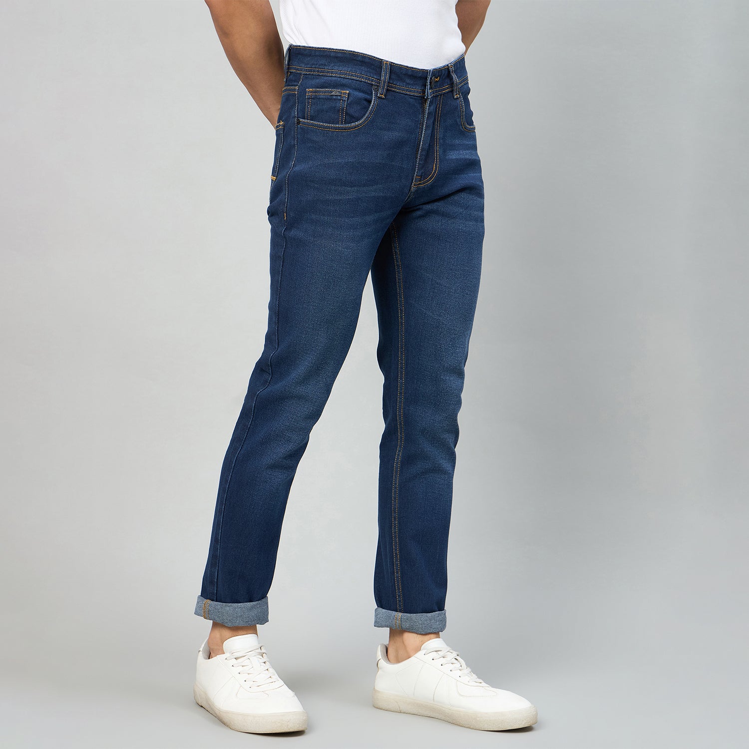 Duke Men Narrow Fit Stretchable Jeans (SDD9271N)