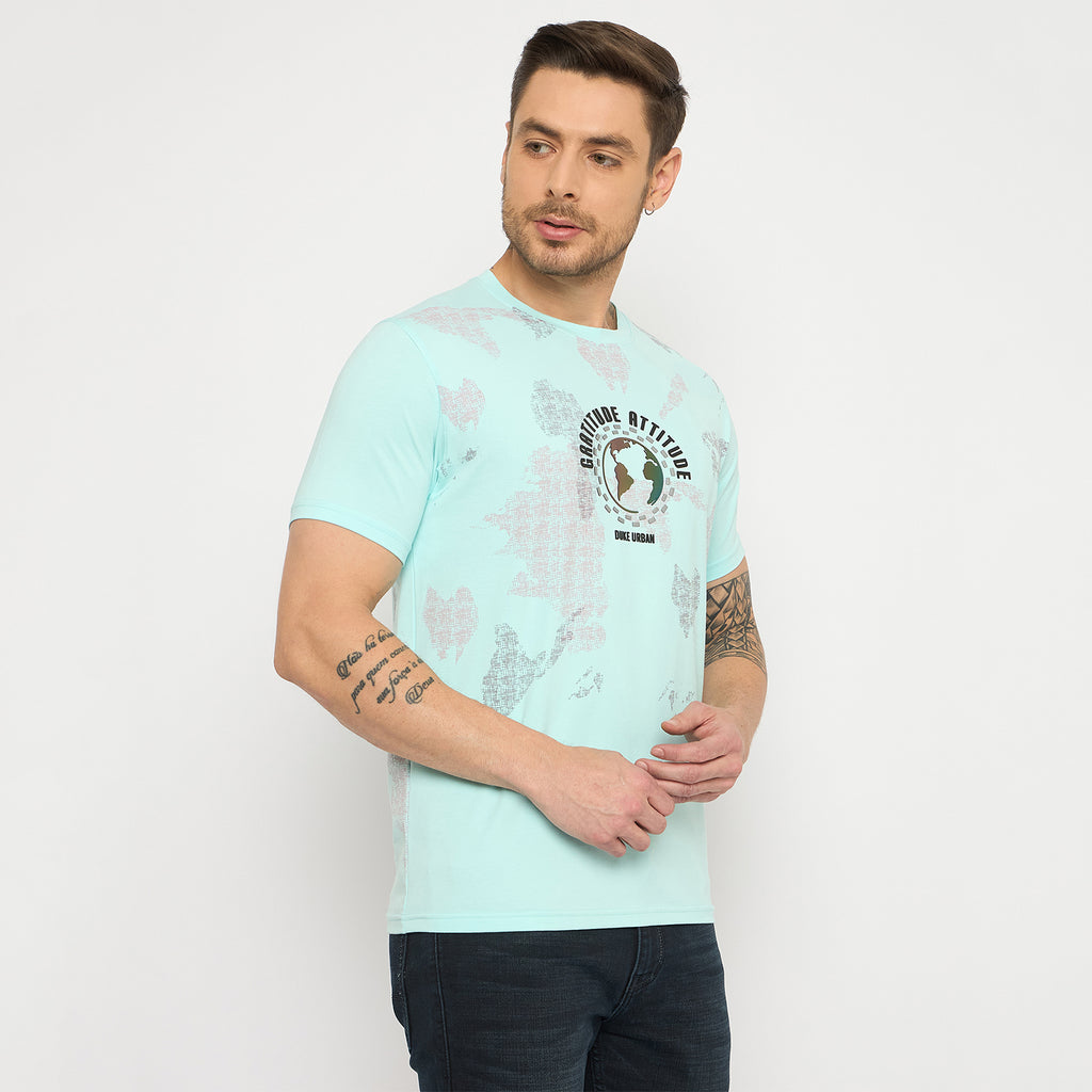 Duke Urban Men Half Sleeve Cotton Tshirt (LF7435)