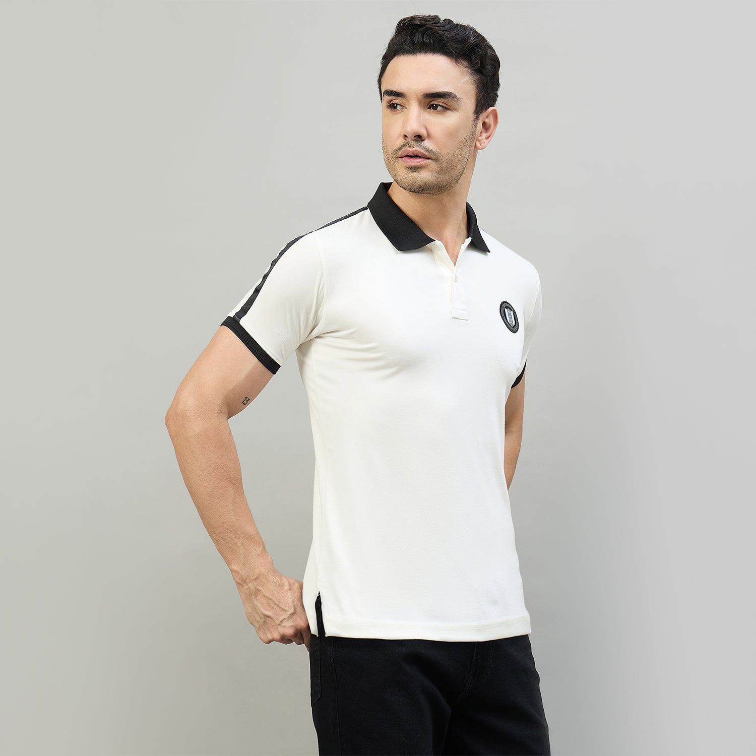 Duke Urban Men Half Sleeve Cotton Smart Fit Casual T-shirt (LF7896)