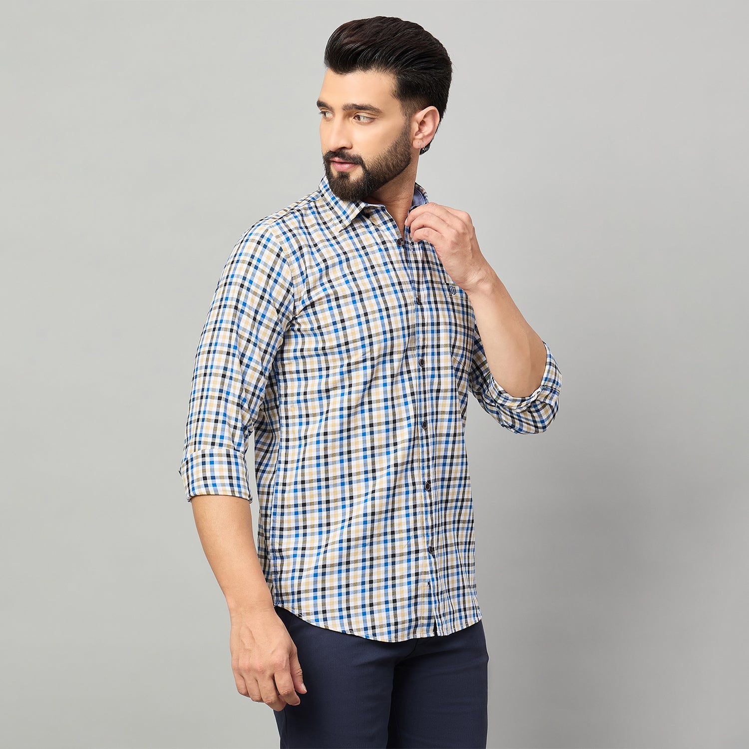 Duke Urban Men Full Sleeve Cotton Shirt (SDO5CKBE)