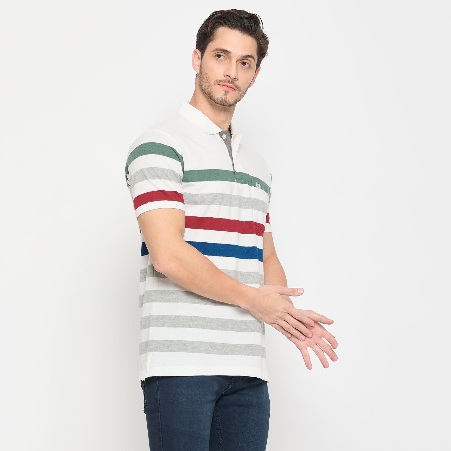 Duke Stardust Men Half Sleeve Cotton T-shirt (LF7278)