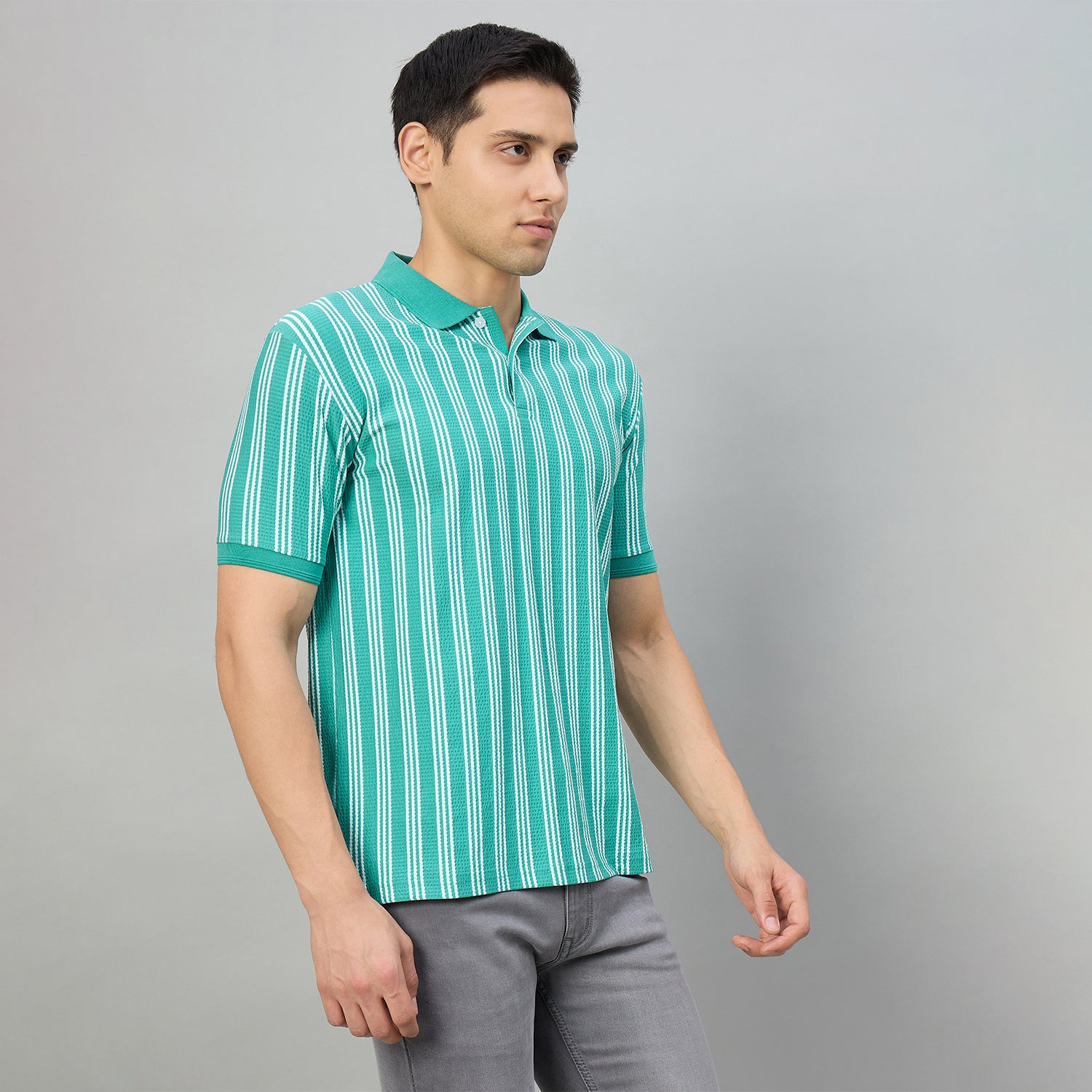 Duke Men Half Sleeve Cotton Regualr Fit Casual T-shirt (LF7918)