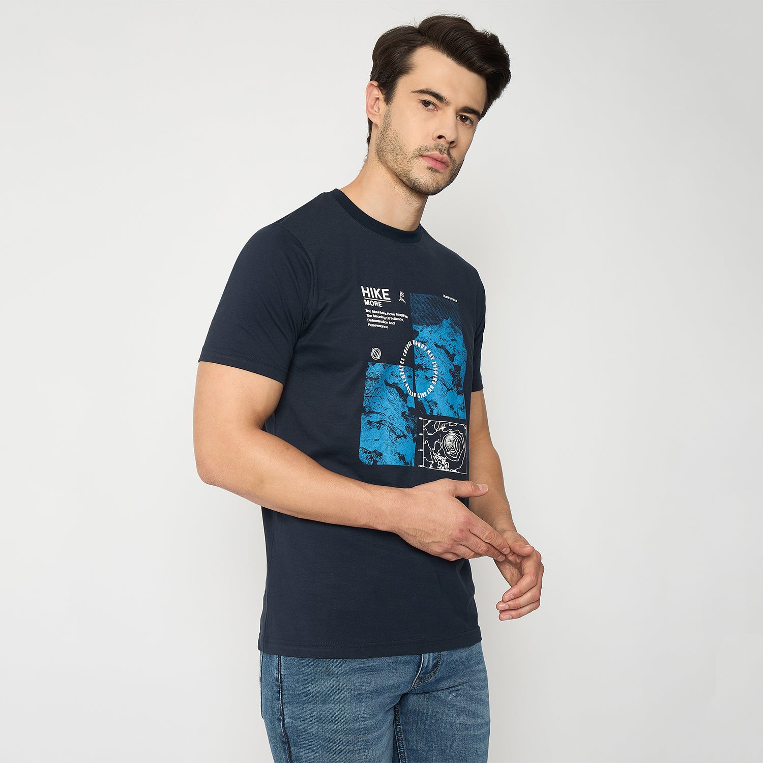 Duke Urban Men Half Sleeve Cotton Tshirt (LF7494)