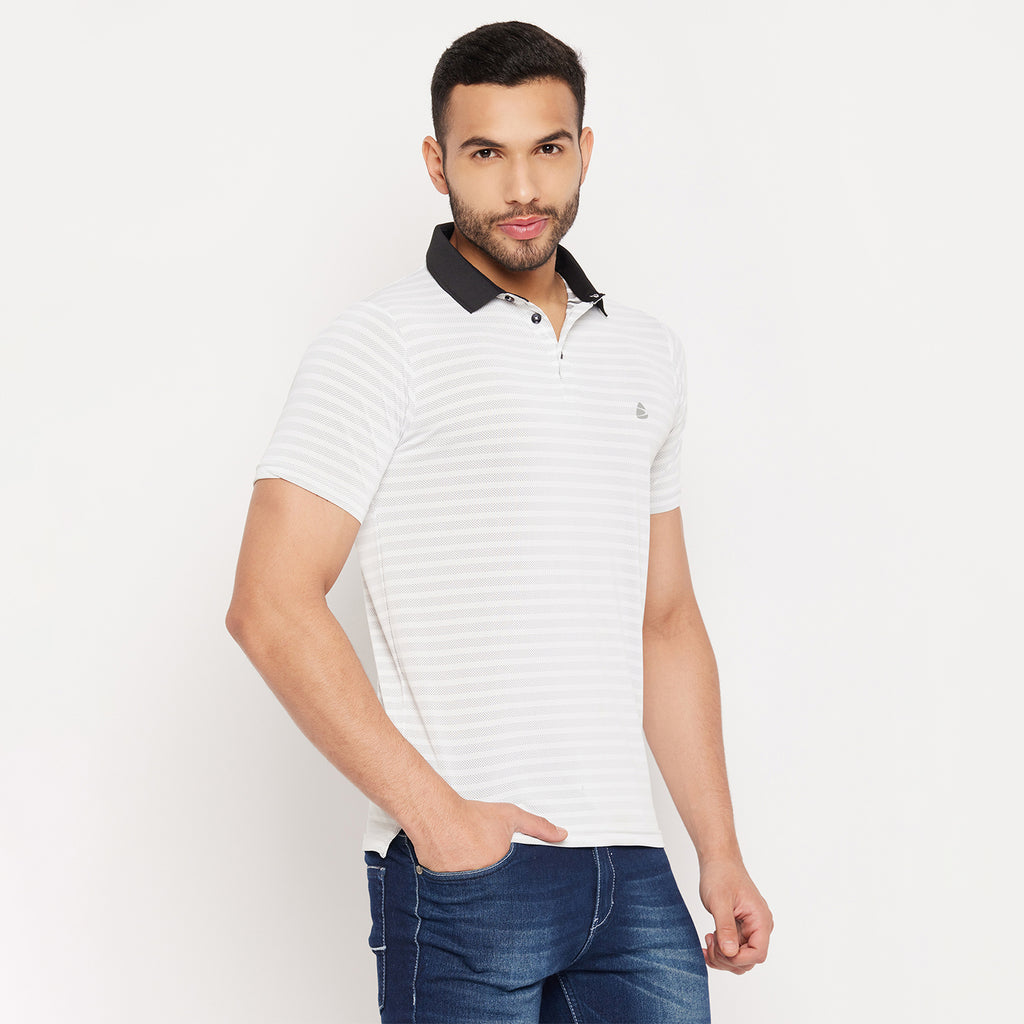 Duke Stardust Men Half Sleeve Polo Neck Cotton T-shirt (1600)