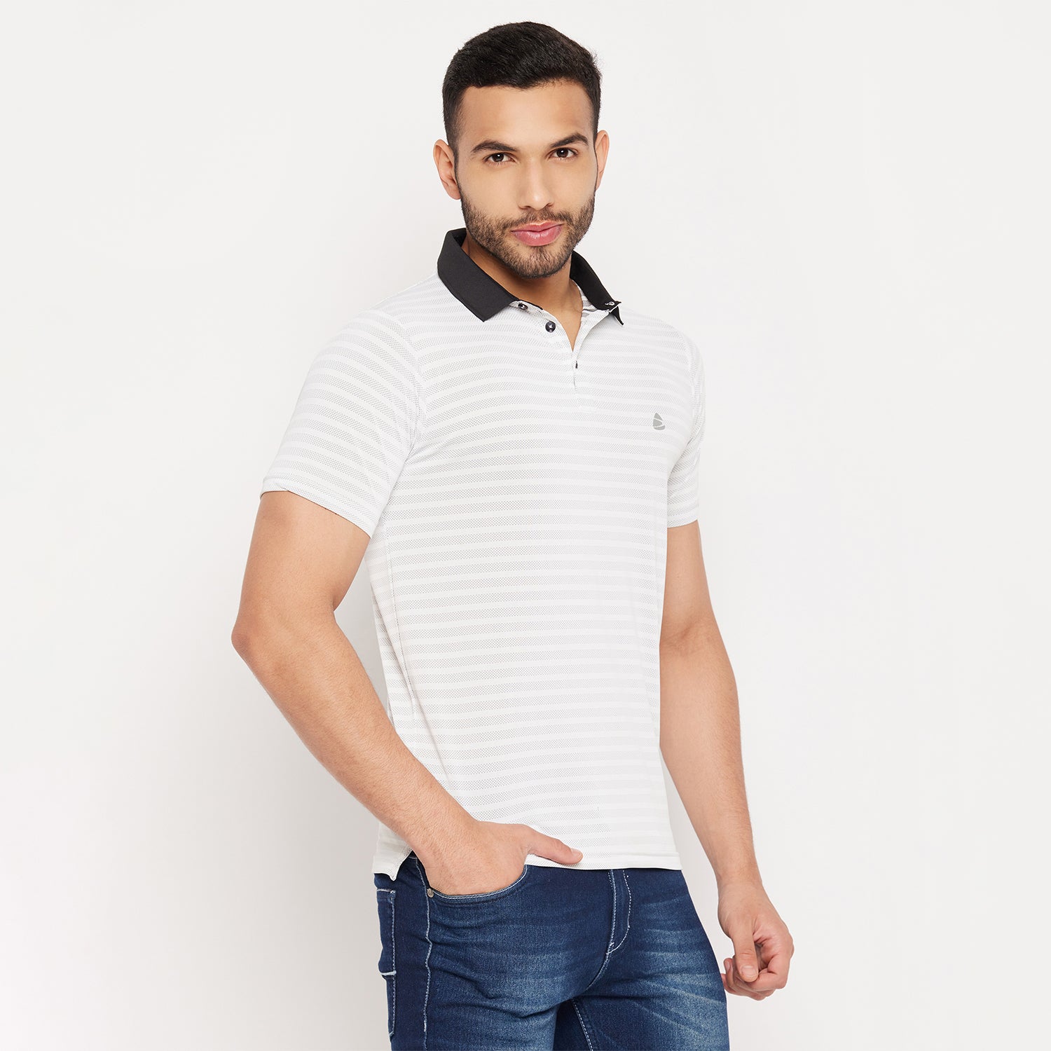 Duke Stardust Men Half Sleeve Polo Neck Cotton T-shirt (1600)