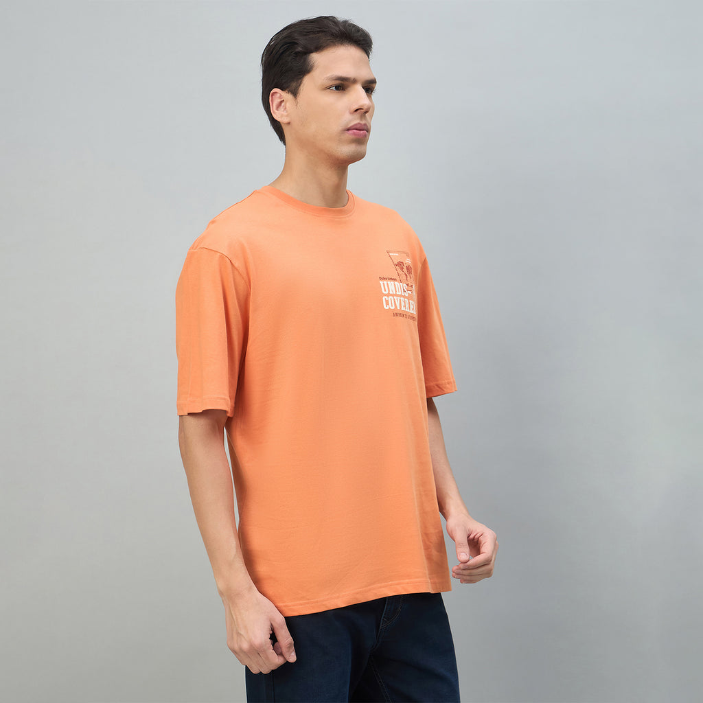 Duke Urban Men Printed Half Sleeve Round Neck Oversized Tshirt (LF7681)