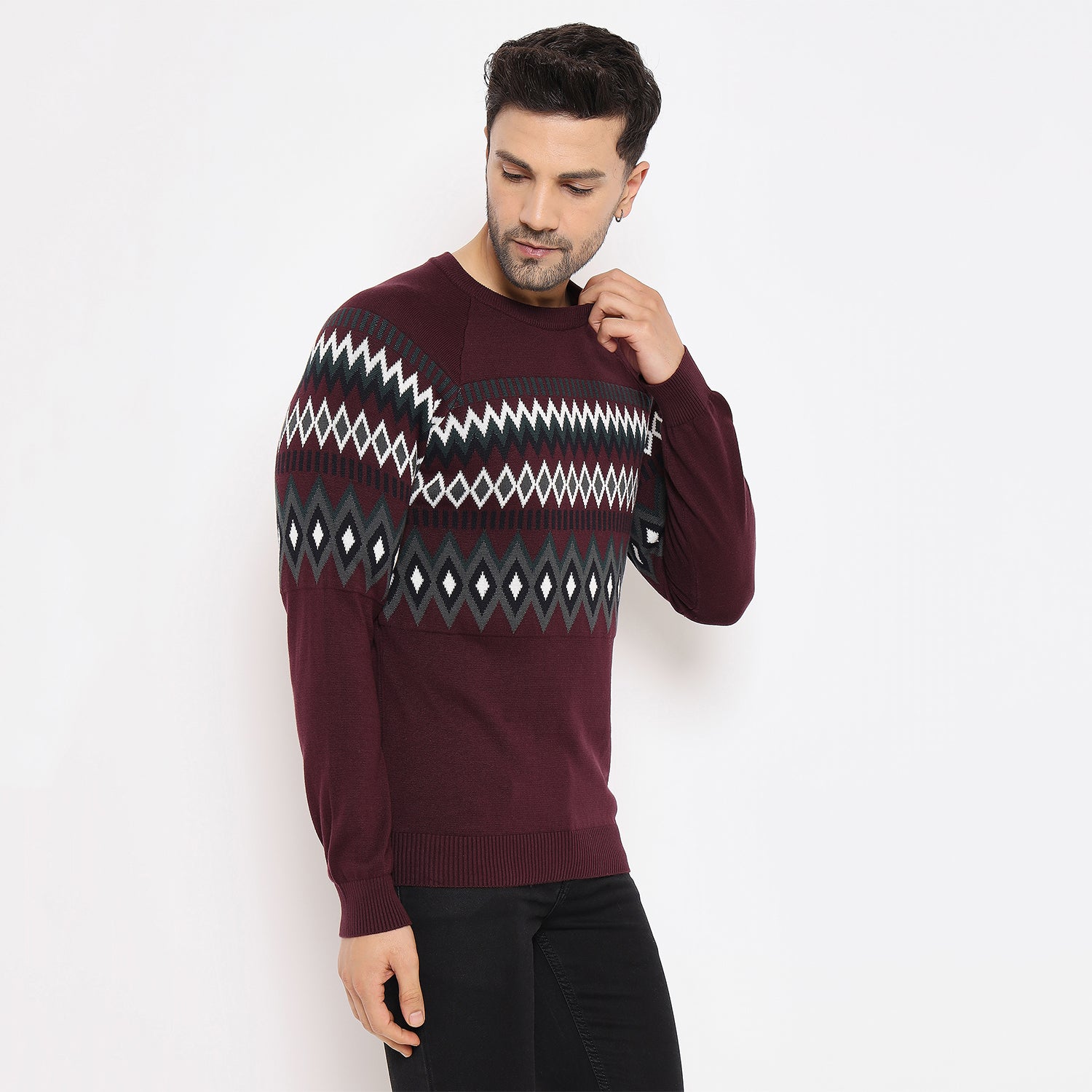 Duke Urban Men Full Sleeve Round Neck Pullover (SDS2186)