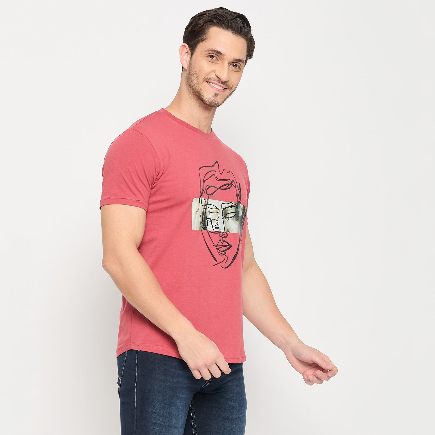 Duke Strardust Men Half Sleeve Cotton T-shirt (LF7048)