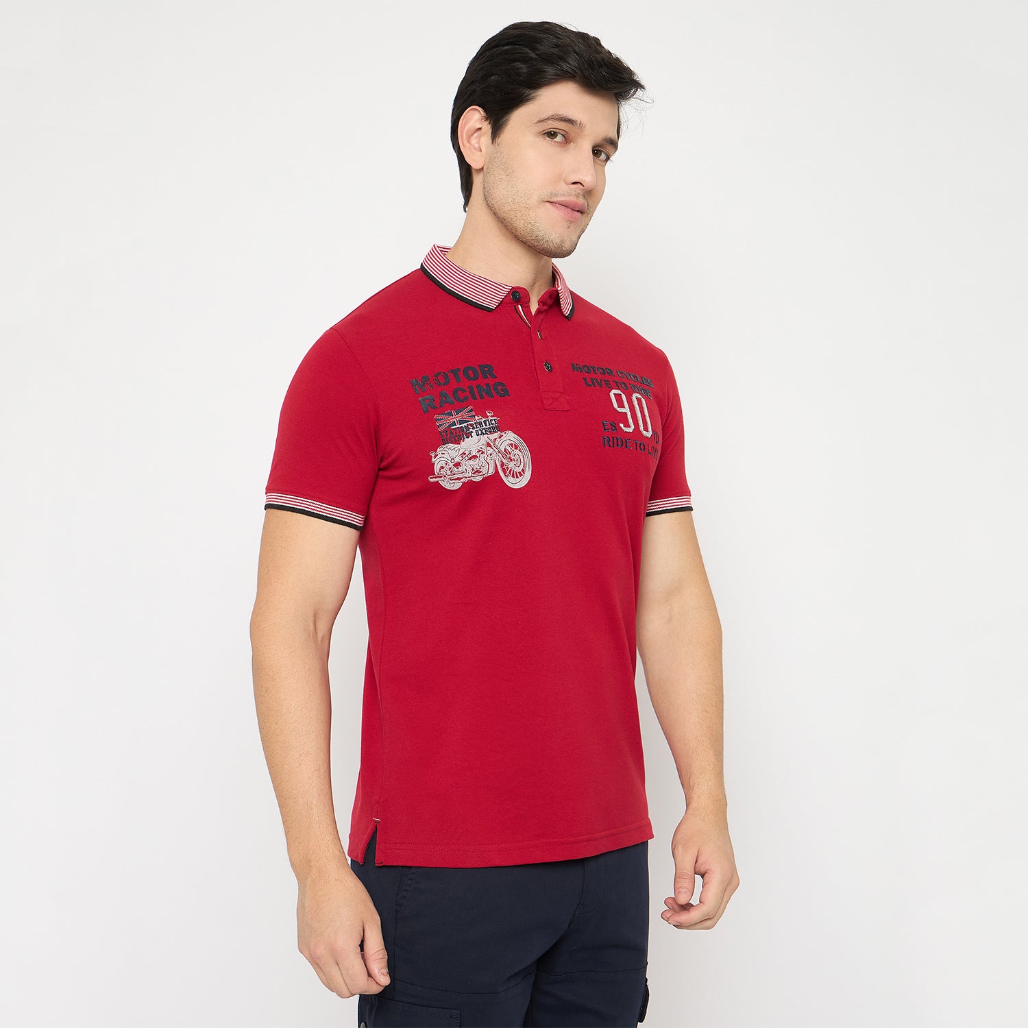 Duke Urban Men Half Sleeve Cotton Tshirt (LF7490)