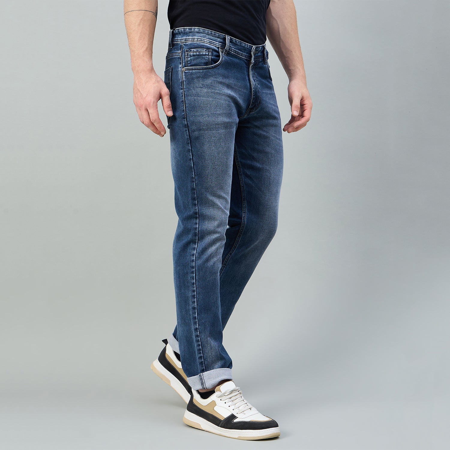 Duke Urban Men Comfort Fit Designer Jeans (MSD5919C)