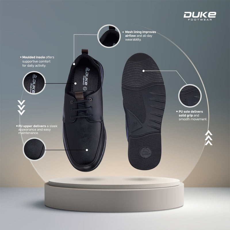 Duke Mens Shadowcore Formal Shoes (FWOL5059)