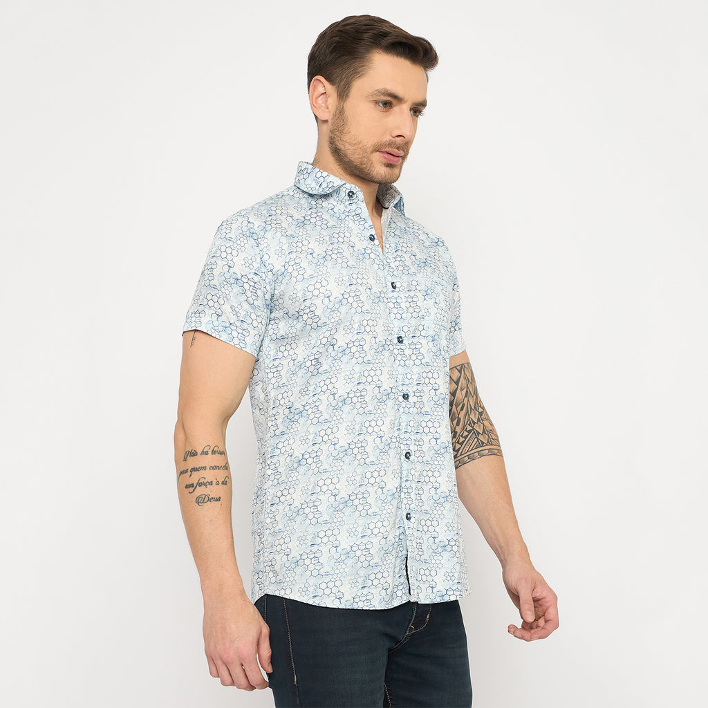 Duke Urban Men Half Sleeve Cotton Shirt (SDO4PRS)