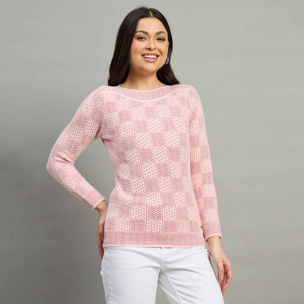 Duke Urban Women Full Sleeve Boat Neck Sweater (SDS1398C)