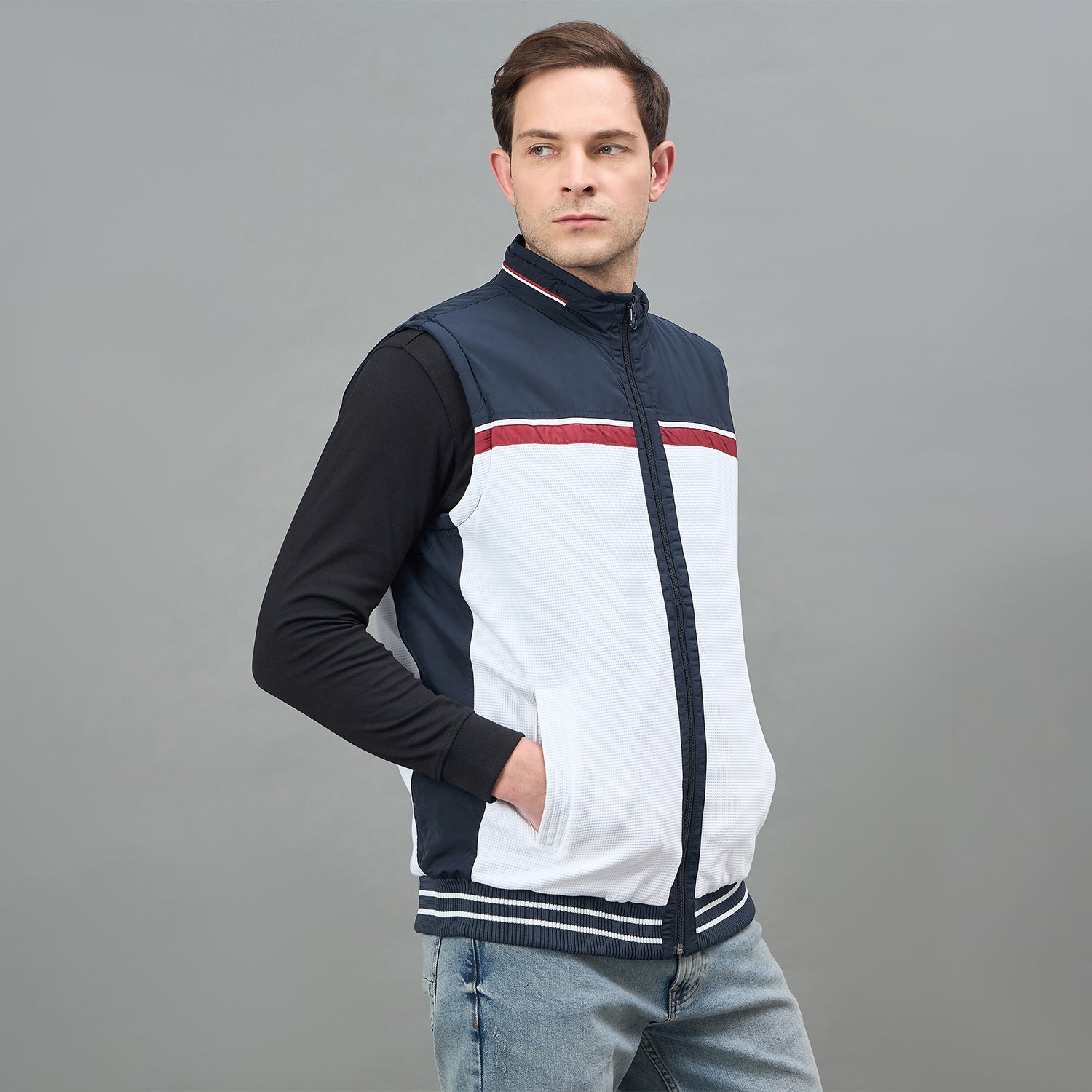 Duke Urban Men Reversible Sleeveless Jacket (SDZ3101)