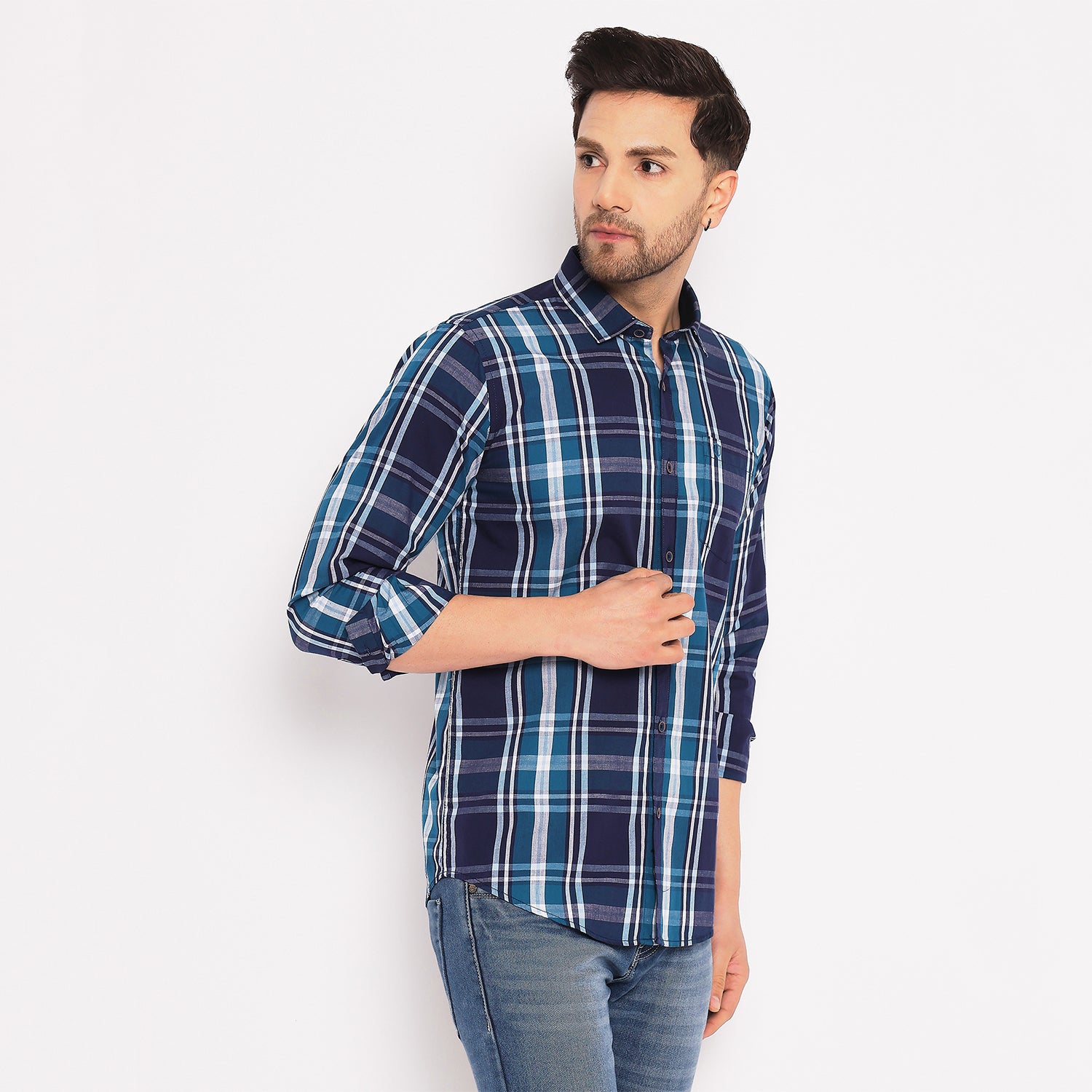 Duke Urban Men Full Sleeve Cotton Shirt (SD5CKR)