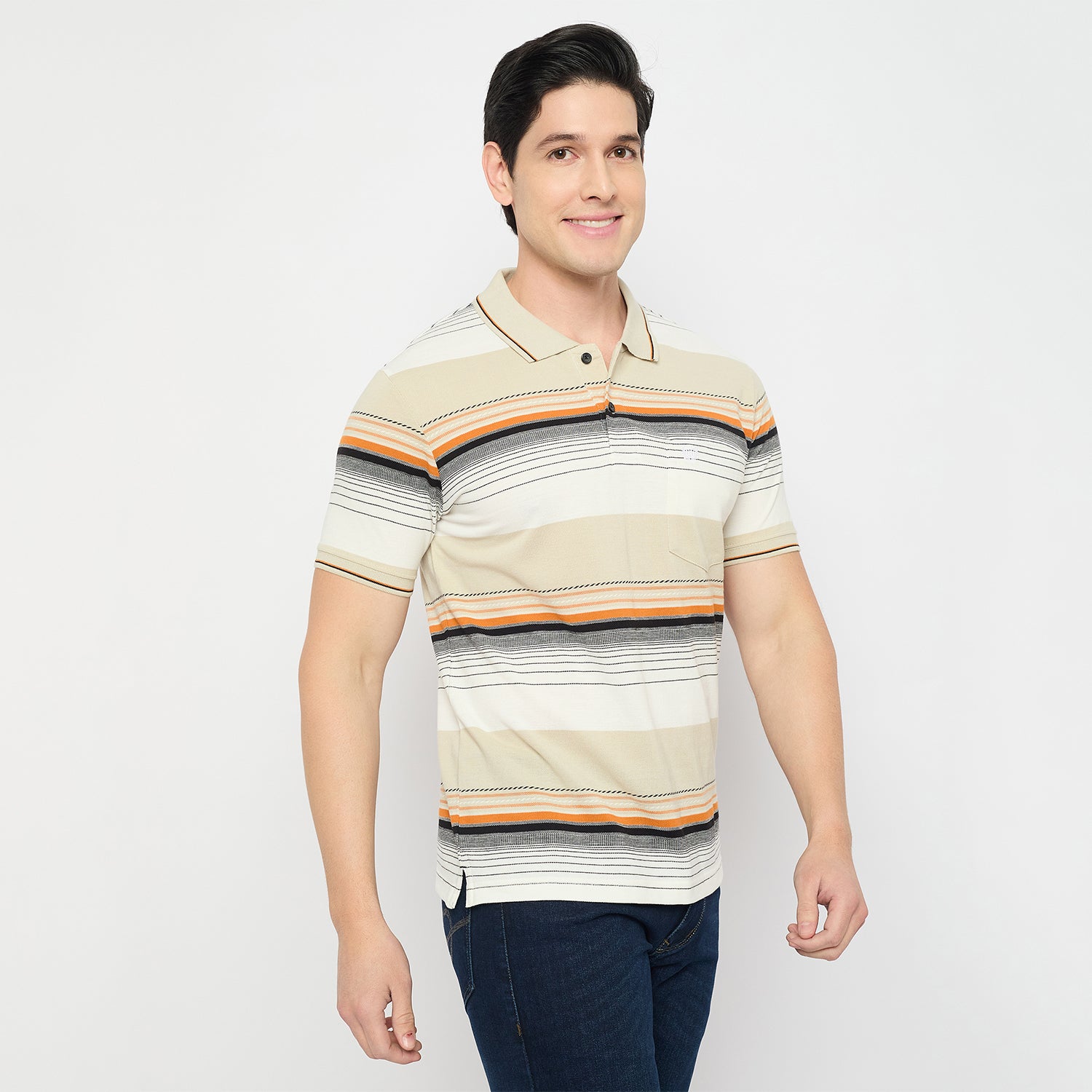 Duke Urban Men Half Sleeve Cotton Polo Tshirt (LF7384)