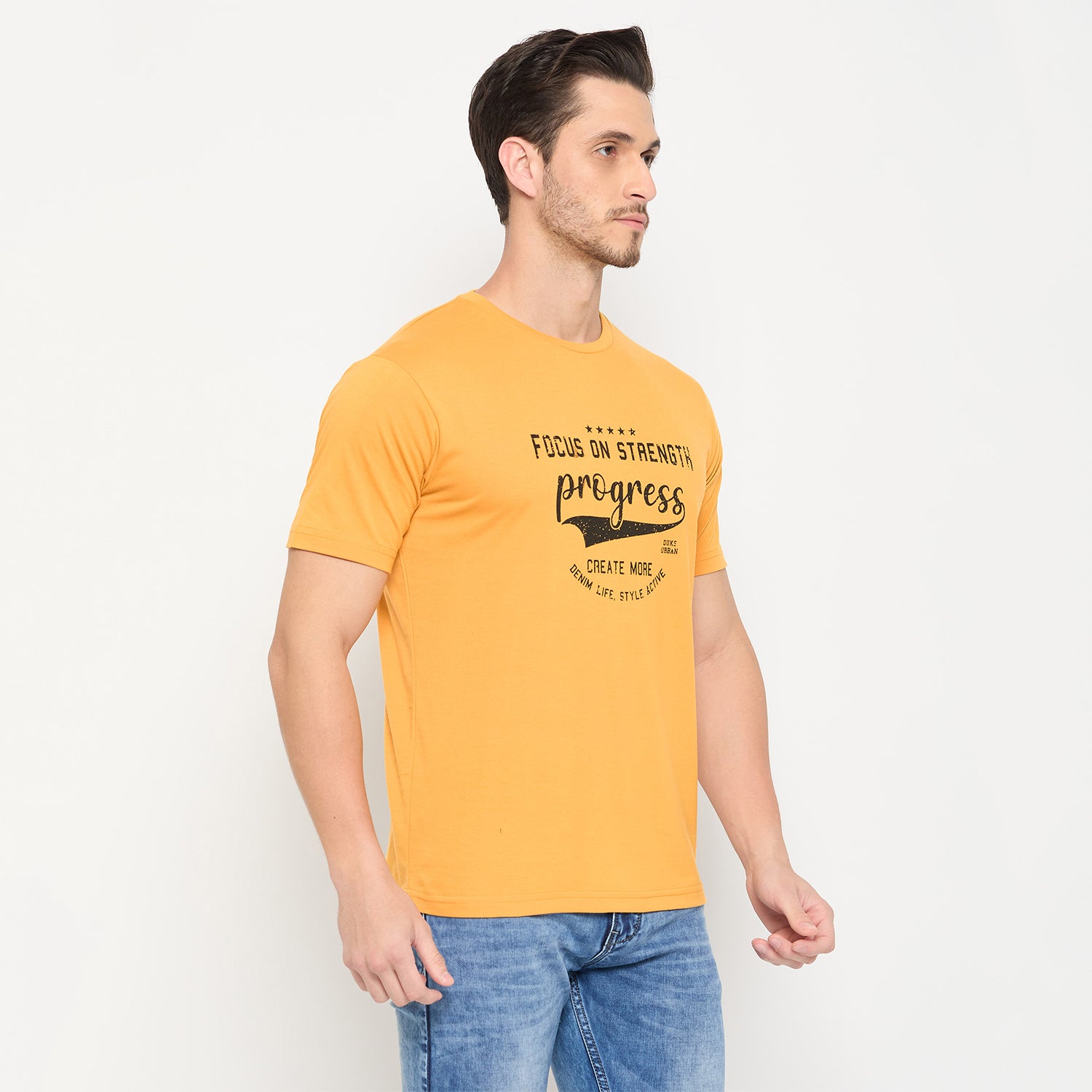 Duke Urban Men Half Sleeve Cotton Pack of 3 T-shirts  (ONSDVP42)