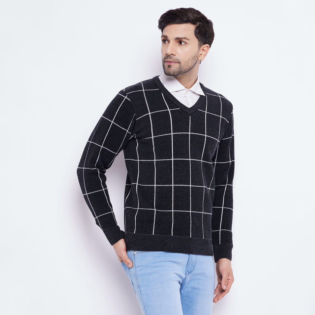Duke Urban Men Full Sleeve V Neck Sweater (SDS2141)